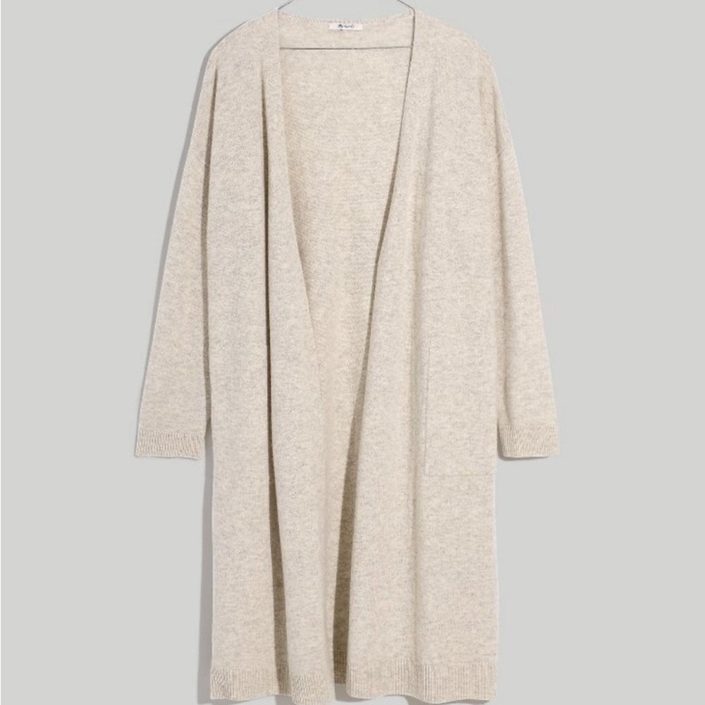Madewell NWT Duster Wool Blend Cardigan in Heather Cloud XS